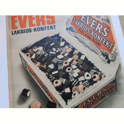 Org. reklame 1940: Evers lakridskonfekt