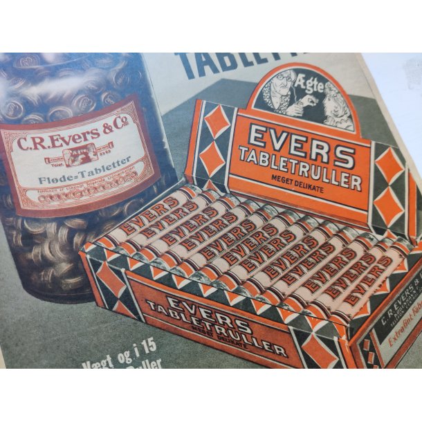 Org. reklame 1940: Evers Fl�detabletter 