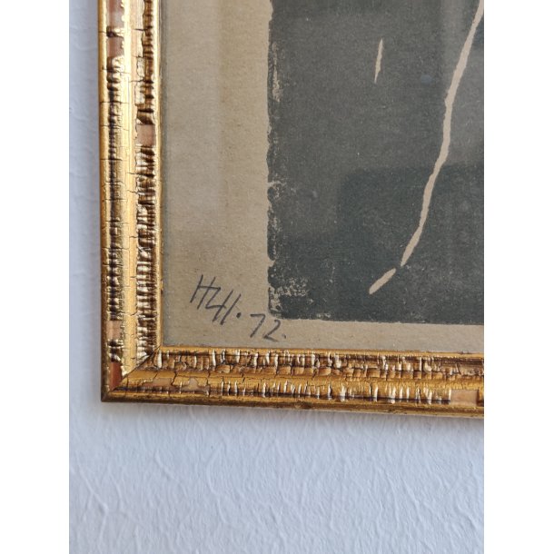 .Linoleumstryk af kvindefigur, 1972