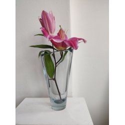 Stor Thule vase, Per L�tken, Holmegaard 24 cm.