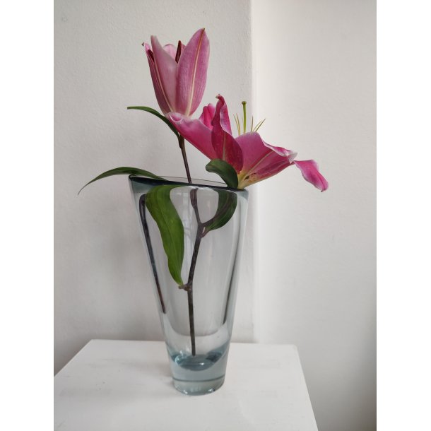 Stor Thule vase, Per L�tken, Holmegaard 24 cm.