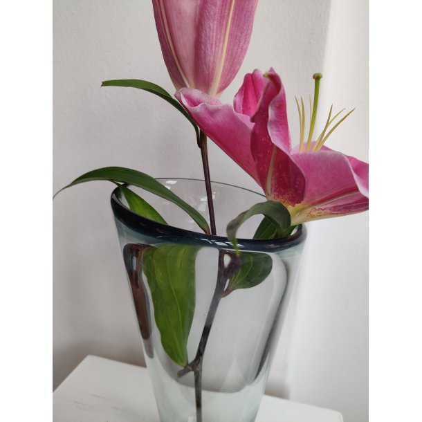 Stor Thule vase, Per L�tken, Holmegaard 24 cm.