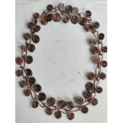 Vintage spiralhalsk�de, kobbertr�d