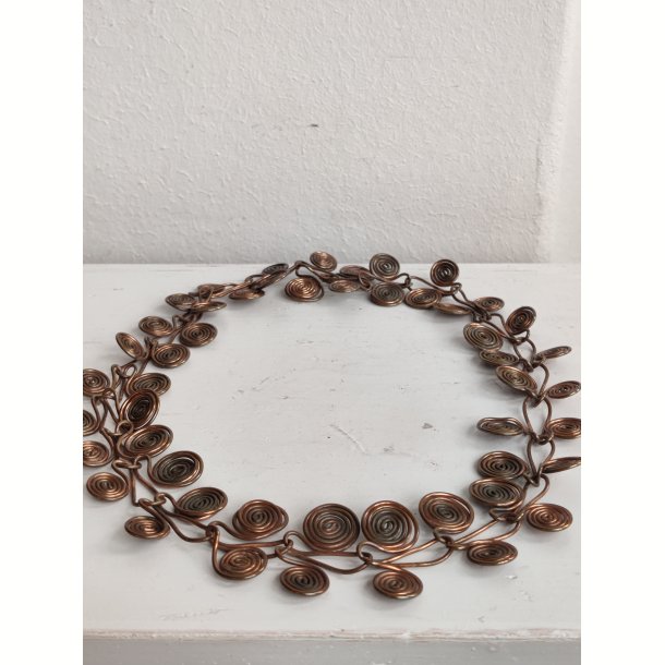 Vintage spiralhalsk�de, kobbertr�d