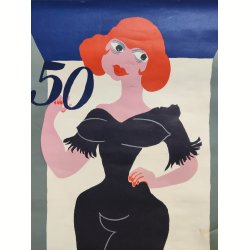 Org. plakat Gr�nningen /Charlottenborg 50 �r, Svend Johansen 1965