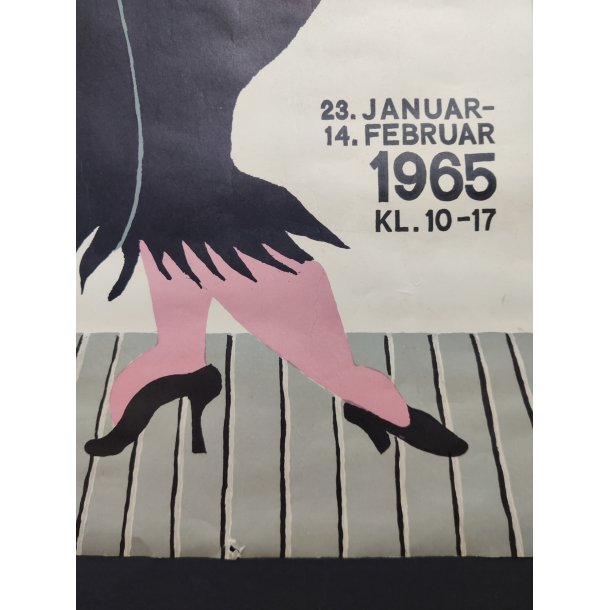 Org. plakat Gr�nningen /Charlottenborg 50 �r, Svend Johansen 1965