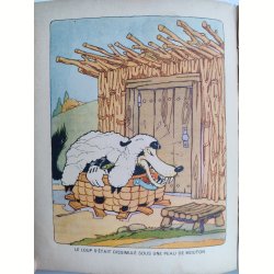 Les trois petits cochons, fransk vintage Disney bog