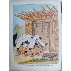 Les trois petits cochons, fransk vintage Disney bog