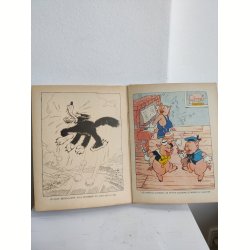Les trois petits cochons, fransk vintage Disney bog