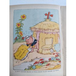 Les trois petits cochons, fransk vintage Disney bog