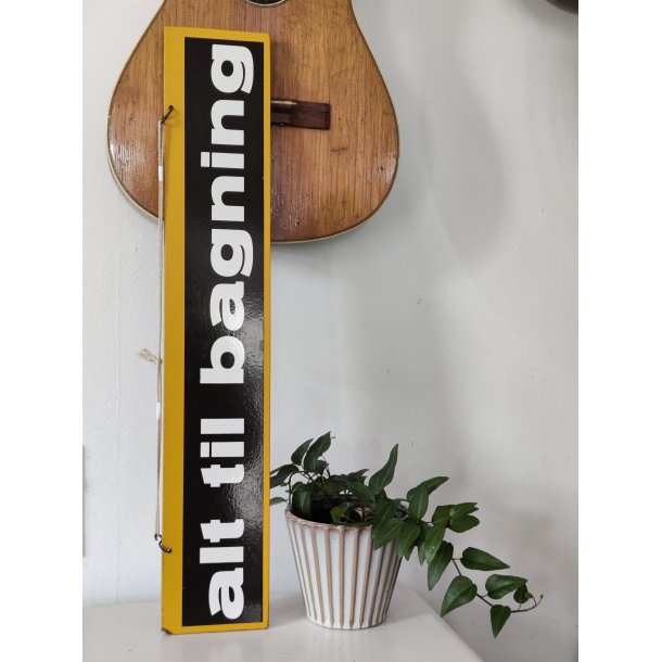 Alt til bagning, vintage butiksskilt