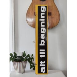 Alt til bagning, vintage butiksskilt