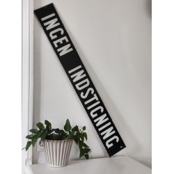 Ingen Indstigning, gammelt sporvognsskilt