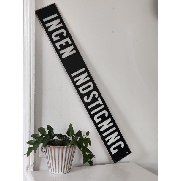 Ingen Indstigning, gammelt sporvognsskilt