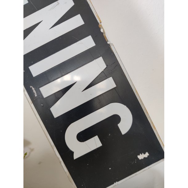 Ingen Indstigning, gammelt sporvognsskilt