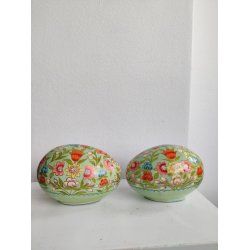 2 smukke p�ske�g i lakeret papmache