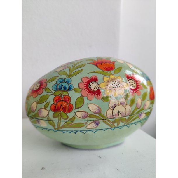 2 smukke p�ske�g i lakeret papmache