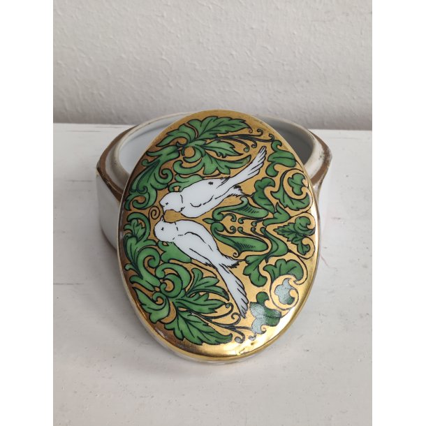 Porcel�ns�ske med fugle, 1930'erne