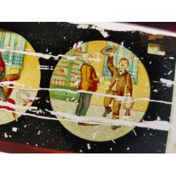 Antikke Laterna Magica billeder i �ske, ca. �r 1900