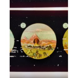 Antikke Laterna Magica billeder i �ske, ca. �r 1900