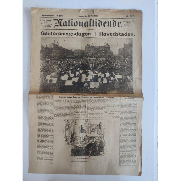 Gamle aviser fra Genforeningen 1920, Nationaltidende 