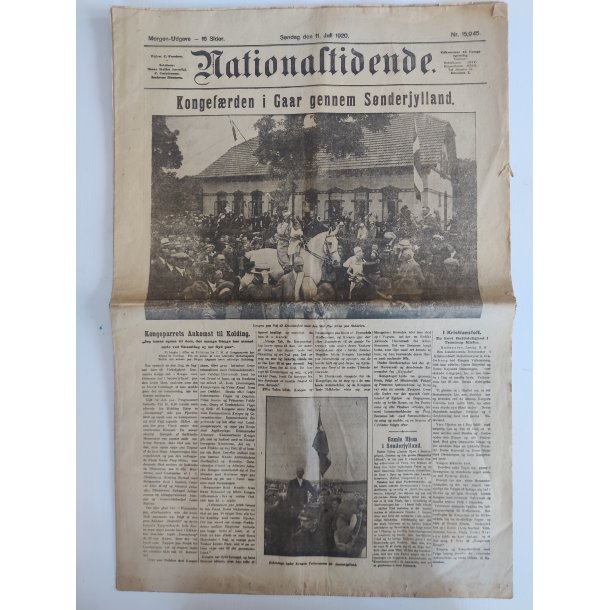 Gamle aviser fra Genforeningen 1920, Nationaltidende 