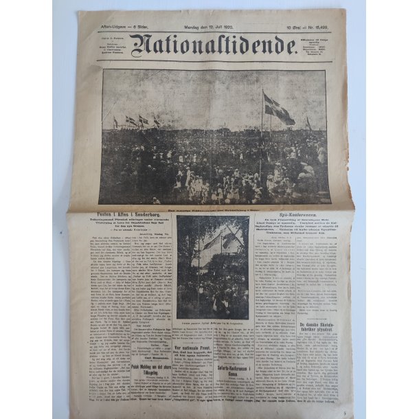 Gamle aviser fra Genforeningen 1920, Nationaltidende 