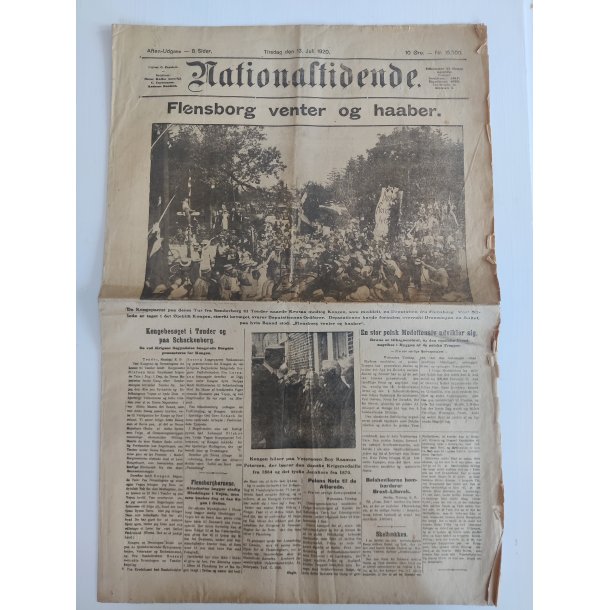 Gamle aviser fra Genforeningen 1920, Nationaltidende 