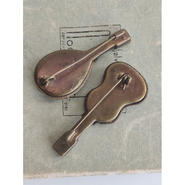 Italienske vintage glasmosaik brocher, 1950-1960