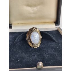 Messingring med m�nesten str 54