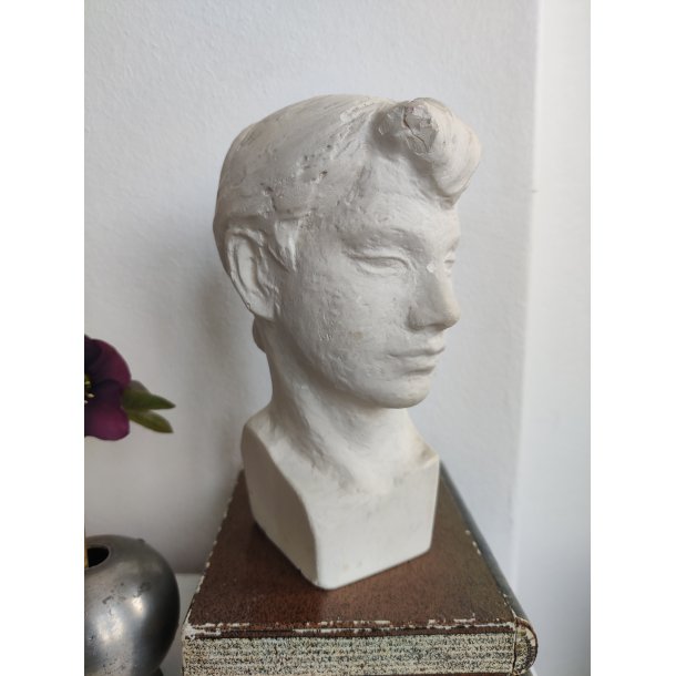 Kvindebuste af gips, Robert Lund Jensen (1915-2003)