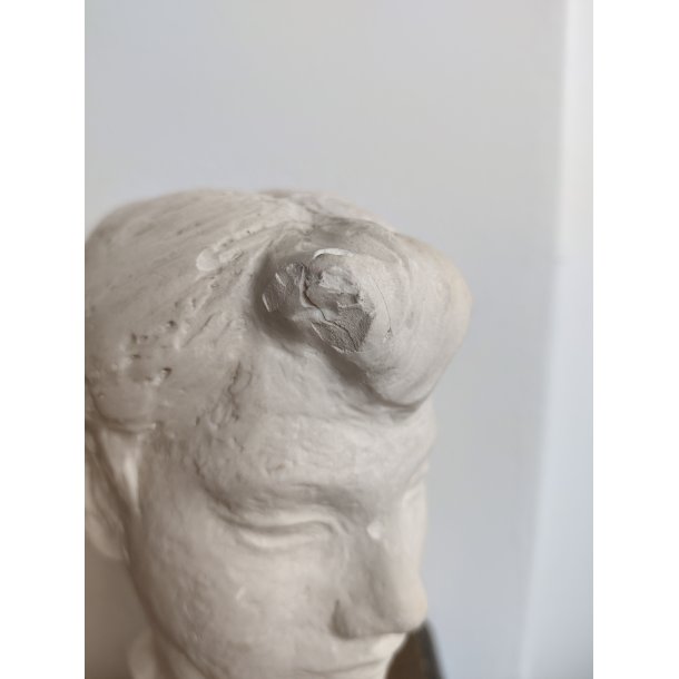 Kvindebuste af gips, Robert Lund Jensen (1915-2003)