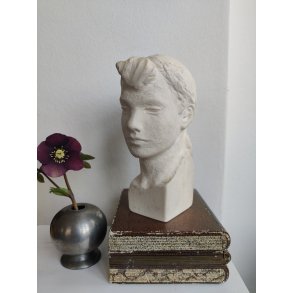 Kvindebuste af gips, Robert Lund Jensen (1915-2003)