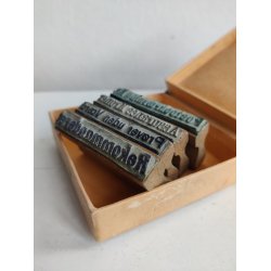 Vintage sm� stempler, fx Varer uden V�rdi og Rekommanderet