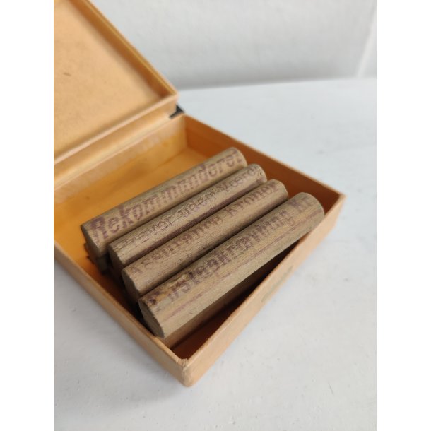 Vintage sm� stempler, fx Varer uden V�rdi og Rekommanderet