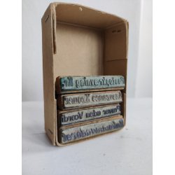 Vintage sm� stempler, fx Varer uden V�rdi og Rekommanderet