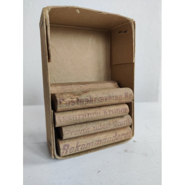 Vintage sm� stempler, fx Varer uden V�rdi og Rekommanderet