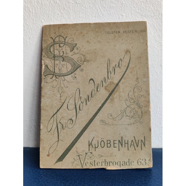 Antikt foto af en far med barn