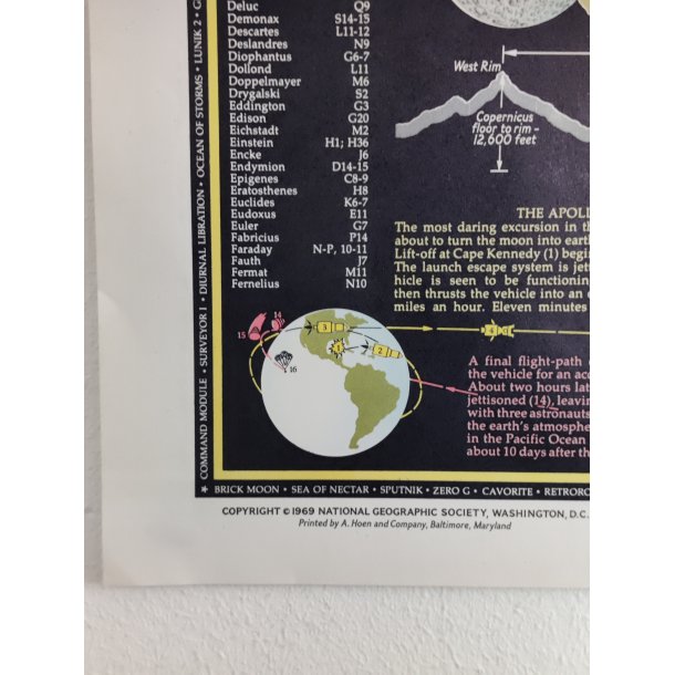 .The Earth's Moon, kort over m�nen 1969