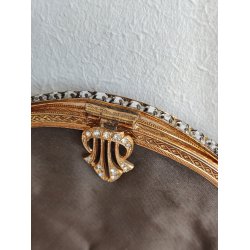 Vintage satintaske med similisten, 1950-1960'erne