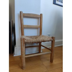 Flettet vintage b�rnestol