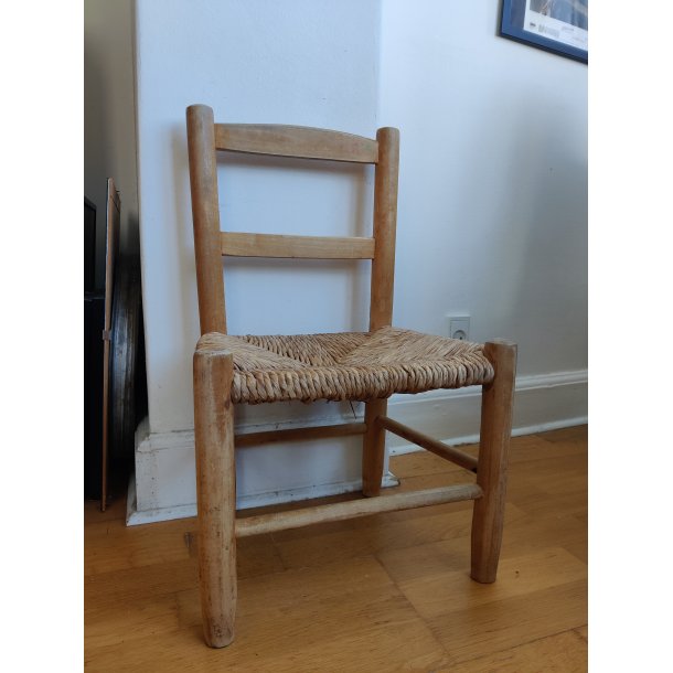 Flettet vintage b�rnestol