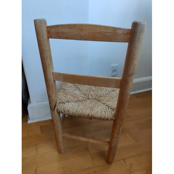 Flettet vintage b�rnestol