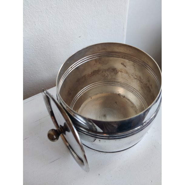 Vintage sukkersk�l i plets�lv, formet som en t�nde