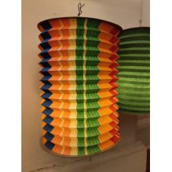 5 farvede vintage lanterner 