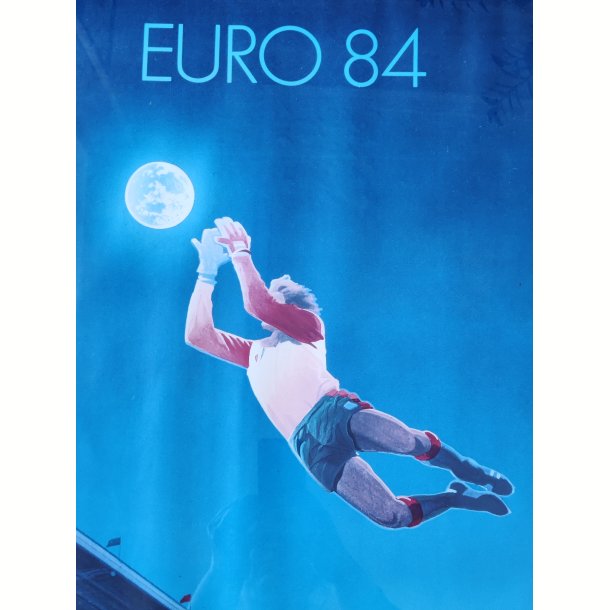 Fransk vintage fodboldplakat, UEFA Euro 84 