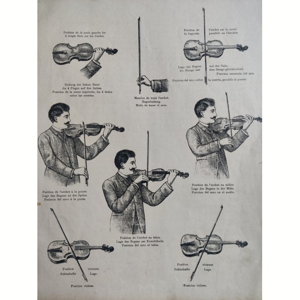 Violinspiller 1, bogtryk fra 1914