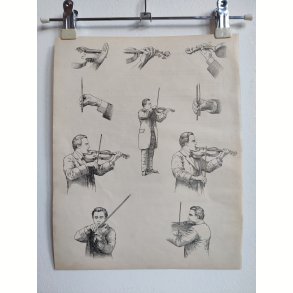 Violinspiller 2, bogtryk fra 1914