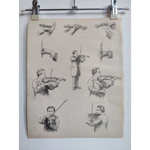 Violinspiller 2, bogtryk fra 1914