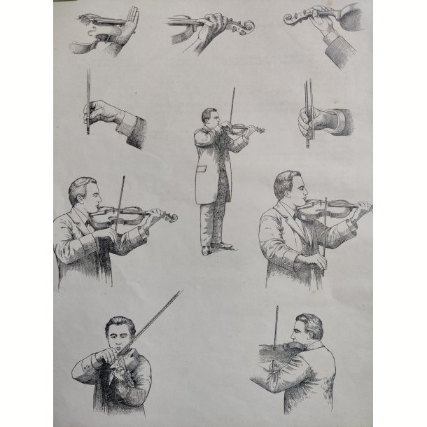 Violinspiller 2, bogtryk fra 1914